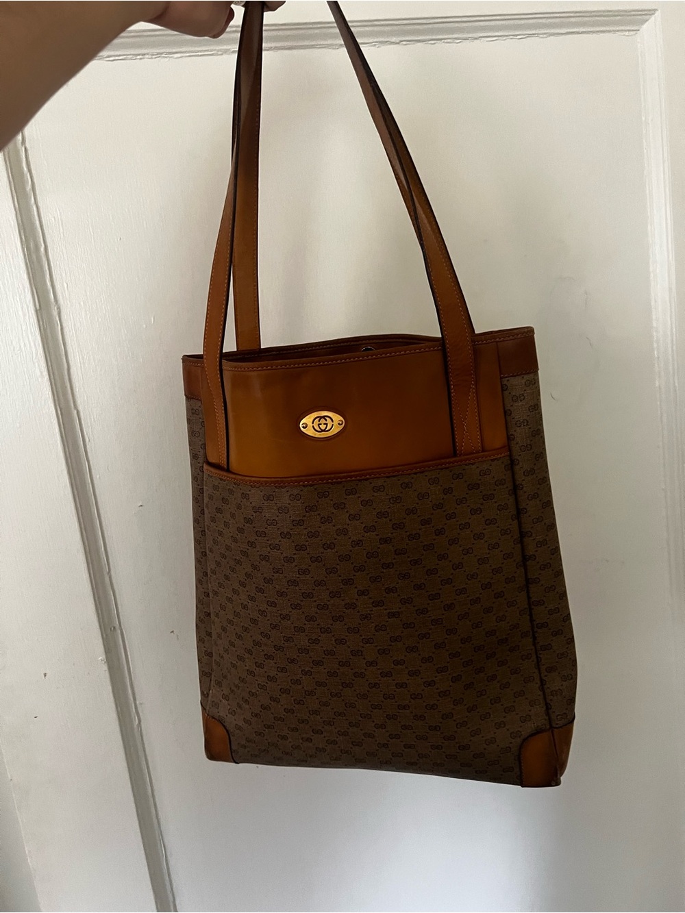 Gucci Brown Monogram Tote